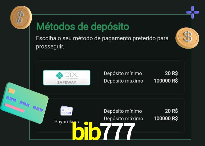 O cassino bib777 oferece uma grande variedade de métodos de pagamento